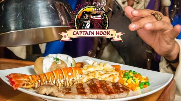 Captain Hook Surf and Turf Dinner